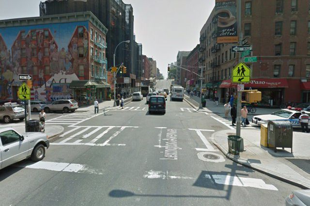 Google Street View looking south on Lexington, at East 104th Street